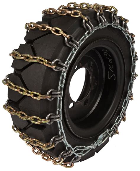 alloy skid steer tire chains|12x16.5 tractor tire chains.